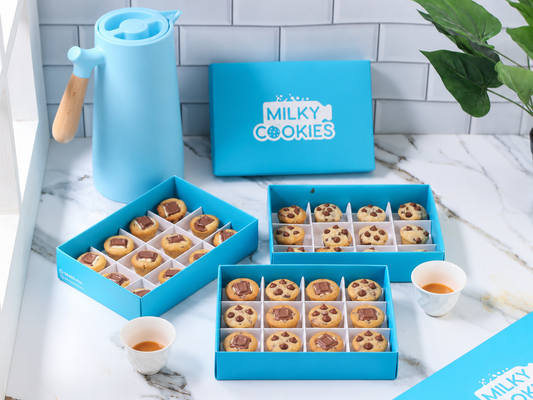 Three Cup Cookies Boxes + Arabic Coffee  | 3 بوكسات كب كوكيز مع القهوه العربية – 36 حبة
